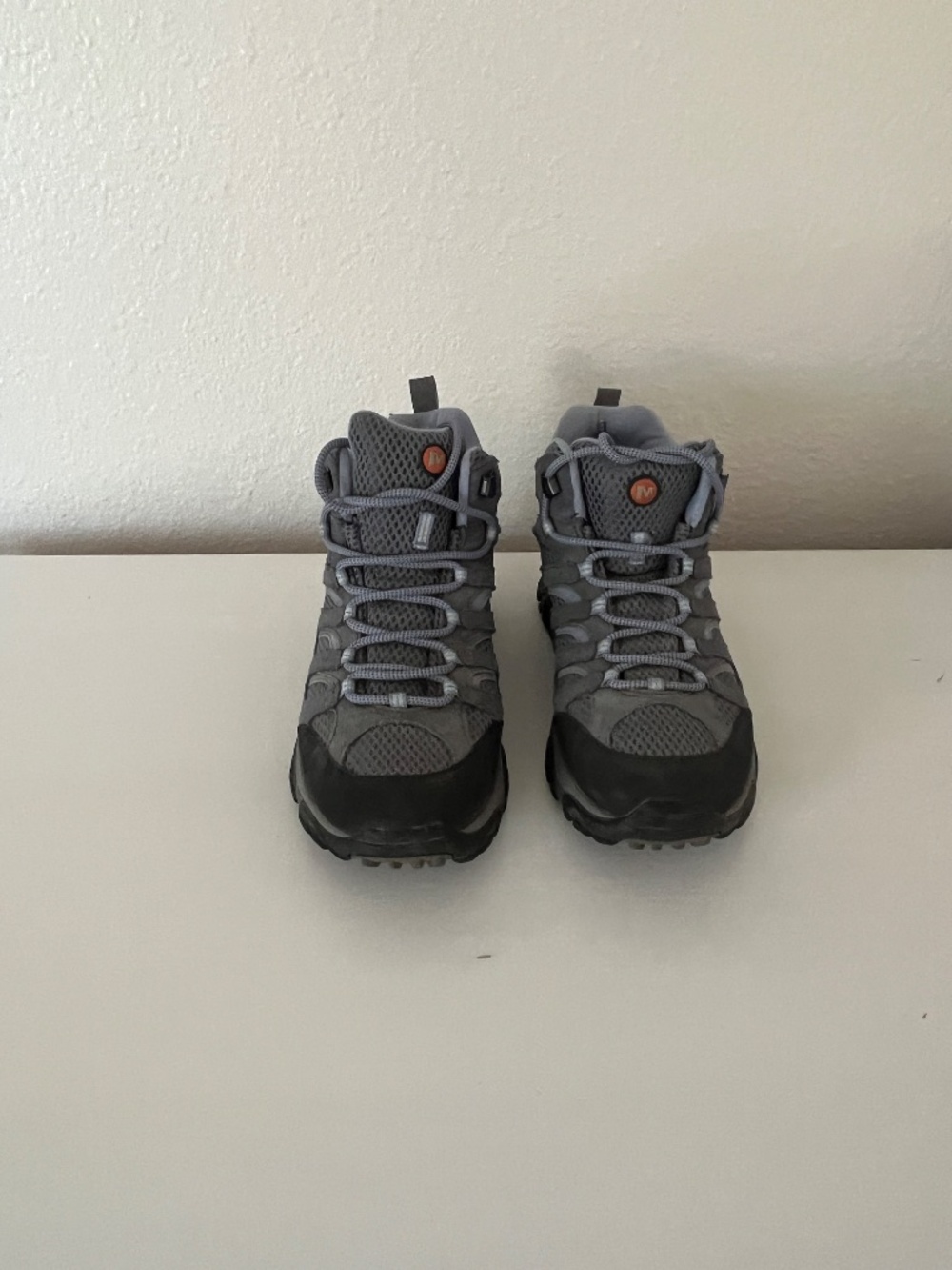 Merrell Women's Moab Mid Gore-tex Grey/periwinkle Mid Waterproof